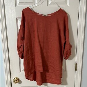 Rust Orange Women's Top